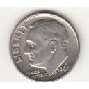 1968 - 10 Cents (Dime) Rame-nickel Dollaro Stati Uniti Roosevelt  Dime FDC
